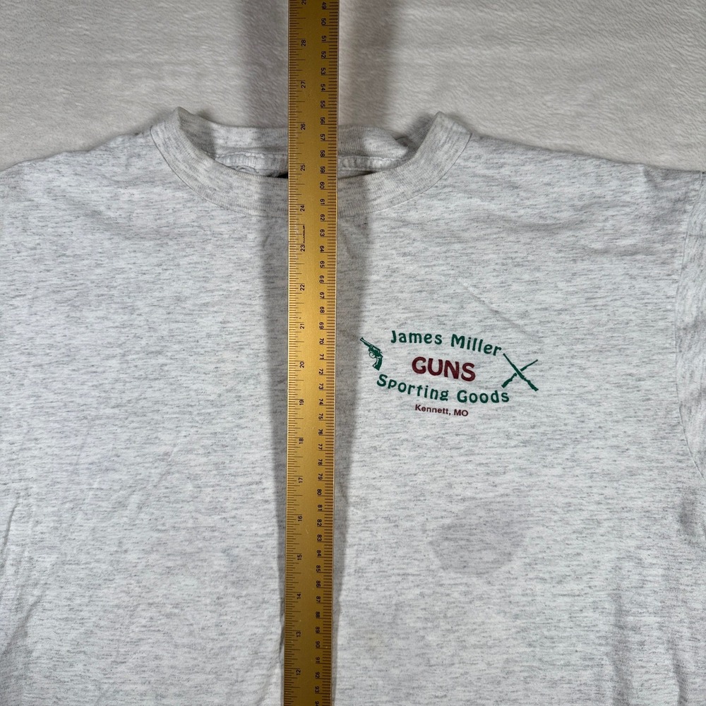Vintage James Miller Guns Sporting Goods T Shirt Large Mens Graphic Duck Tee - Picture 6 of 7